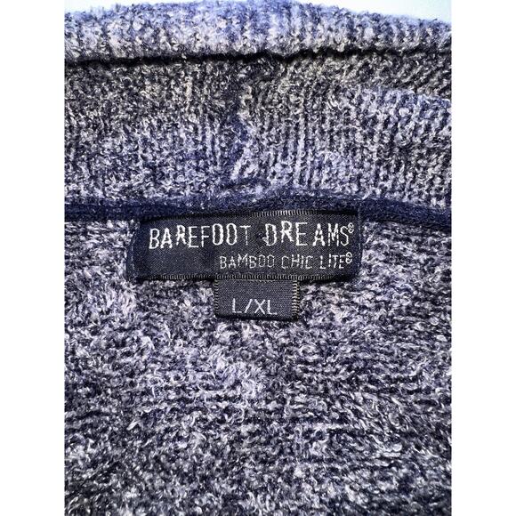 Barefoot Dreams Calypso Cardigan Size L/XL Blue Bamboo Chic Lite Open Soft Cozy - Picture 2 of 12